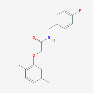 molecular formula C17H18FNO2 B263628 2-(2,5-dimethylphenoxy)-N-(4-fluorobenzyl)acetamide 