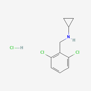 N-[(2,6-dichlorophenyl)methyl]cyclopropanamine hydrochloride