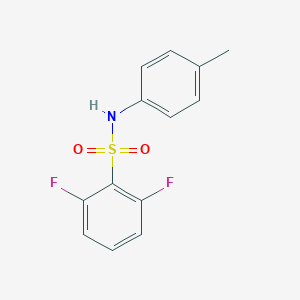 molecular formula C13H11F2NO2S B263632 2,6-difluoro-N-(4-methylphenyl)benzenesulfonamide 