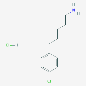 5-(4-Chlorophenyl)pentan-1-amine;hydrochloride