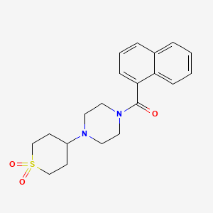 (4-(1,1-dioxidotetrahydro-2H-thiopyran-4-yl)piperazin-1-yl)(naphthalen-1-yl)methanone