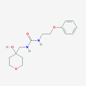 molecular formula C15H22N2O4 B2636333 1-((4-hydroxytetrahydro-2H-pyran-4-yl)methyl)-3-(2-phenoxyethyl)urea CAS No. 1396783-47-3
