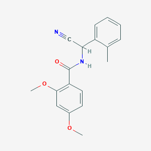 molecular formula C18H18N2O3 B2636338 N-[氰基-(2-甲基苯基)甲基]-2,4-二甲氧基苯甲酰胺 CAS No. 1385298-23-6