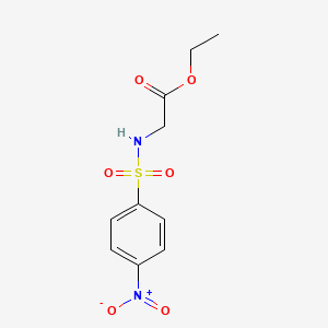 molecular formula C10H12N2O6S B2636347 Ethyl 2-[(4-nitrophenyl)sulfonylamino]acetate CAS No. 99069-33-7
