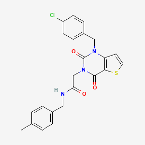 2-(1-(4-chlorobenzyl)-2,4-dioxo-1,2-dihydrothieno[3,2-d]pyrimidin-3(4H)-yl)-N-(4-methylbenzyl)acetamide