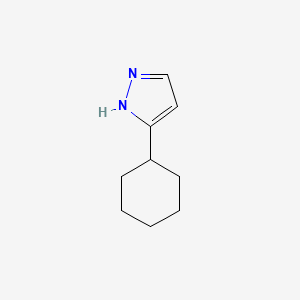 molecular formula C9H14N2 B2636368 5-cyclohexyl-1H-pyrazole CAS No. 60061-66-7