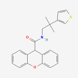 molecular formula C22H21NO2S B2636380 N-(2-methyl-2-(thiophen-3-yl)propyl)-9H-xanthene-9-carboxamide CAS No. 2319874-97-8