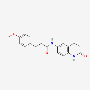 3-(4-methoxyphenyl)-N-(2-oxo-1,2,3,4-tetrahydroquinolin-6-yl)propanamide