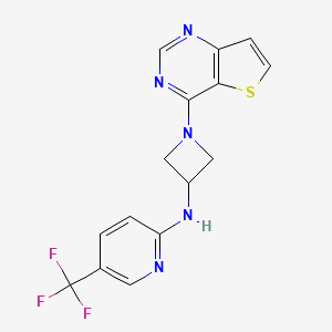 N-(1-{thieno[3,2-d]pyrimidin-4-yl}azetidin-3-yl)-5-(trifluoromethyl)pyridin-2-amine