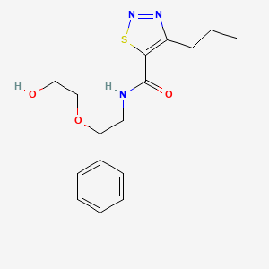 N-(2-(2-hydroxyethoxy)-2-(p-tolyl)ethyl)-4-propyl-1,2,3-thiadiazole-5-carboxamide