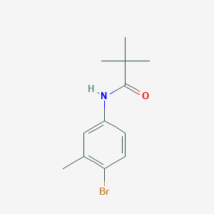 molecular formula C12H16BrNO B263643 N-(4-bromo-3-methylphenyl)-2,2-dimethylpropanamide 