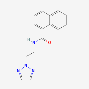 molecular formula C15H14N4O B2636436 N-(2-(2H-1,2,3-triazol-2-yl)ethyl)-1-naphthamide CAS No. 2097926-43-5