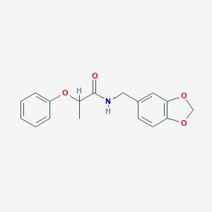 N-(1,3-benzodioxol-5-ylmethyl)-2-phenoxypropanamide