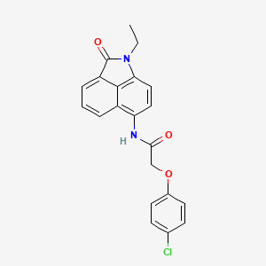 molecular formula C21H17ClN2O3 B2636457 2-(4-氯苯氧基)-N-(1-乙基-2-氧代-1,2-二氢苯并[cd]吲哚-6-基)乙酰胺 CAS No. 330201-69-9