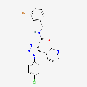 N-(3-bromobenzyl)-1-(4-chlorophenyl)-5-(pyridin-3-yl)-1H-1,2,3-triazole-4-carboxamide