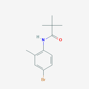 molecular formula C12H16BrNO B263646 N-(4-bromo-2-methylphenyl)-2,2-dimethylpropanamide 