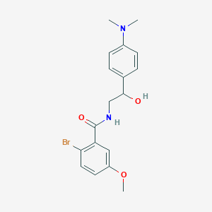 molecular formula C18H21BrN2O3 B2636460 2-bromo-N-(2-(4-(dimethylamino)phenyl)-2-hydroxyethyl)-5-methoxybenzamide CAS No. 1421466-22-9
