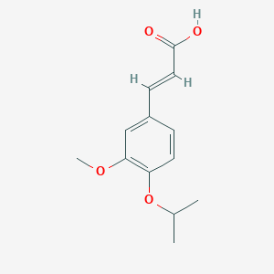 molecular formula C13H16O4 B2636469 (2e)-3-(4-Isopropoxy-3-methoxyphenyl)acrylic acid CAS No. 32022-22-3