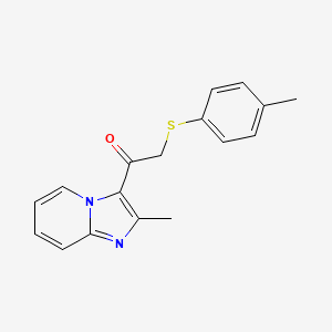 1-(2-Methylimidazo[1,2-a]pyridin-3-yl)-2-[(4-methylphenyl)sulfanyl]-1-ethanone