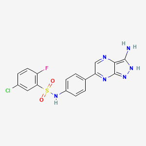 molecular formula C17H12ClFN6O2S B2636489 Sgk1-IN-1 CAS No. 1279829-87-6