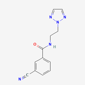 N-(2-(2H-1,2,3-triazol-2-yl)ethyl)-3-cyanobenzamide