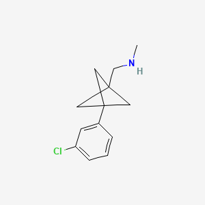 1-[3-(3-Chlorophenyl)-1-bicyclo[1.1.1]pentanyl]-N-methylmethanamine