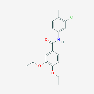 molecular formula C18H20ClNO3 B263650 N-(3-chloro-4-methylphenyl)-3,4-diethoxybenzamide 
