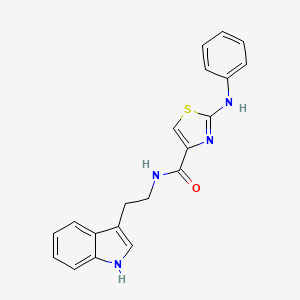 N-(2-(1H-indol-3-yl)ethyl)-2-(phenylamino)thiazole-4-carboxamide