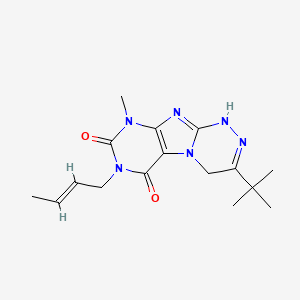 7-[(E)-But-2-enyl]-3-tert-butyl-9-methyl-1,4-dihydropurino[8,7-c][1,2,4]triazine-6,8-dione