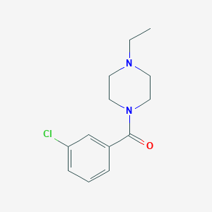 molecular formula C13H17ClN2O B263653 1-(3-Chlorobenzoyl)-4-ethylpiperazine 
