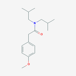 molecular formula C17H27NO2 B263657 N,N-diisobutyl-2-(4-methoxyphenyl)acetamide 