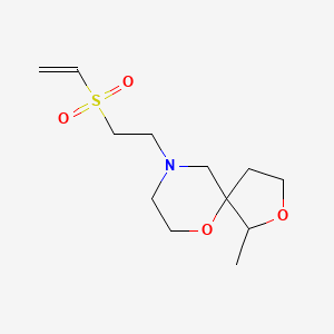 molecular formula C12H21NO4S B2636587 9-(2-Ethenylsulfonylethyl)-1-methyl-2,6-dioxa-9-azaspiro[4.5]decane CAS No. 2224268-75-9