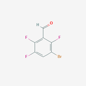 molecular formula C7H2BrF3O B2636597 3-Bromo-2,5,6-trifluorobenzaldehyde CAS No. 137234-99-2