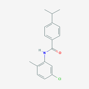 molecular formula C17H18ClNO B263660 N-(5-chloro-2-methylphenyl)-4-(propan-2-yl)benzamide 