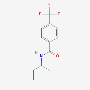 molecular formula C12H14F3NO B263663 N-(butan-2-yl)-4-(trifluoromethyl)benzamide 