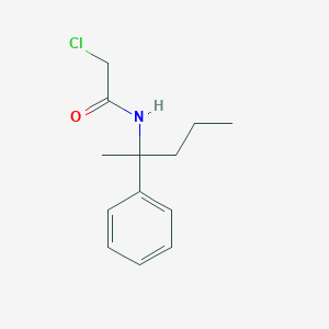molecular formula C13H18ClNO B2636634 2-Chloro-N-(2-phenylpentan-2-yl)acetamide CAS No. 2411304-61-3