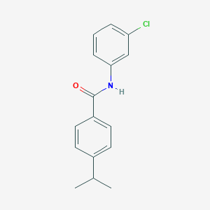 molecular formula C16H16ClNO B263664 N-(3-chlorophenyl)-4-isopropylbenzamide 