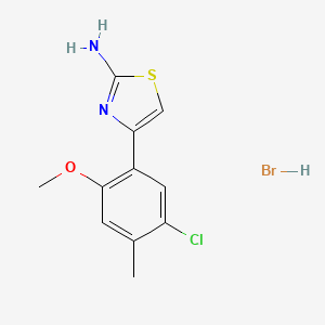 4-(5-Chloro-2-methoxy-4-methylphenyl)-1,3-thiazol-2-amine hydrobromide
