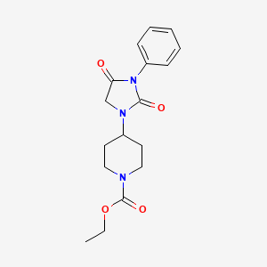 Ethyl 4-(2,4-dioxo-3-phenylimidazolidin-1-yl)piperidine-1-carboxylate