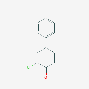 molecular formula C12H13ClO B2636676 2-氯-4-苯环己环-1-酮 CAS No. 1248025-44-6