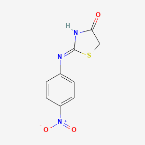 B2636690 (2Z)-2-[(4-nitrophenyl)imino]-1,3-thiazolidin-4-one CAS No. 66625-40-9