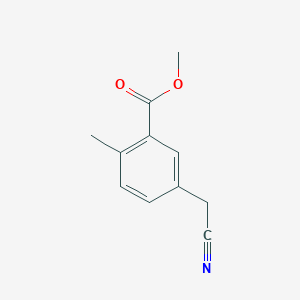 molecular formula C11H11NO2 B2636691 5-(氰基甲基)-2-甲基苯甲酸甲酯 CAS No. 2060030-00-2