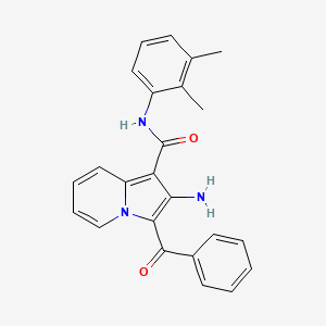 molecular formula C24H21N3O2 B2636694 2-氨基-3-苯甲酰基-N-(2,3-二甲苯基)吲哚并[1,2-a]喹唑啉-1-甲酰胺 CAS No. 898453-06-0
