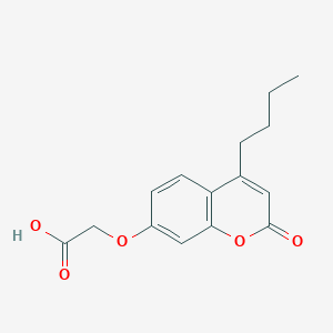molecular formula C15H16O5 B2636699 [(4-丁基-2-氧代-2H-色满-7-基)氧基]乙酸 CAS No. 438027-96-4