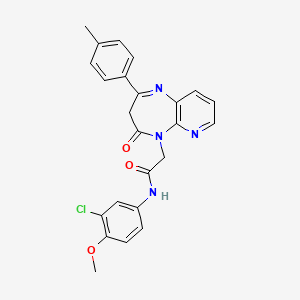 molecular formula C24H21ClN4O3 B2636700 N-[2-(1H-benzimidazol-2-yl)phenyl]tetrahydrofuran-2-carboxamide CAS No. 1286697-51-5