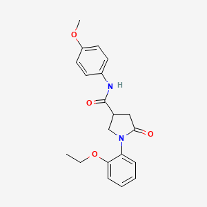 molecular formula C20H22N2O4 B2636708 1-(2-乙氧基苯基)-N-(4-甲氧基苯基)-5-氧代吡咯烷-3-甲酰胺 CAS No. 873569-82-5