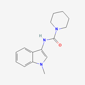 molecular formula C15H19N3O B2636711 N-(1-甲基-1H-吲哚-3-基)哌啶-1-甲酰胺 CAS No. 922983-04-8