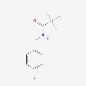 molecular formula C12H16FNO B263672 N-(4-fluorobenzyl)-2,2-dimethylpropanamide 