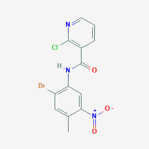 N-(2-bromo-4-methyl-5-nitrophenyl)-2-chloropyridine-3-carboxamide