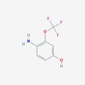 molecular formula C7H6F3NO2 B2636722 4-Amino-3-(trifluoromethoxy)phenol CAS No. 847872-12-2
